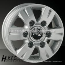 HRTC 15inch 16inch gris y la cara de la máquina de coches de aleación de aluminio borde de la rueda